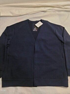Nike Men's 24.7 ImpossiblySoft Dri-FIT Cardigan Size XL-Tall Navy HQ6948-451
